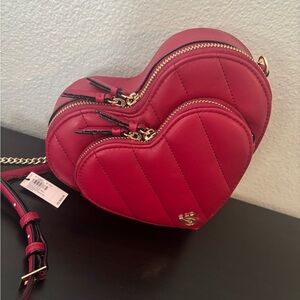 Victoria's Secret Red Crossbody Heart Bag